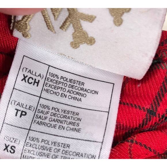 DISNEY'S MINNIE MOUSE WINTER FLANNEL PAJAMA DRESS SIZE 3/4 - Picture 2 of 4